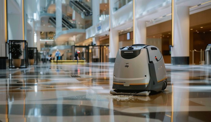 Commercial cleaning robots have entered the era of wireless charging, and operating costs have been 