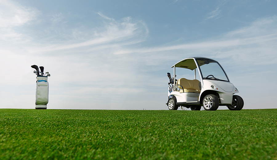 Wireless charging technology application of golf cart