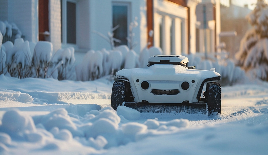 Garden cleaning robot - Automatic snow clearing robot (wireless charging)